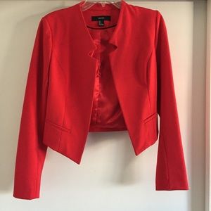 Vibrant Red Hot Blazer